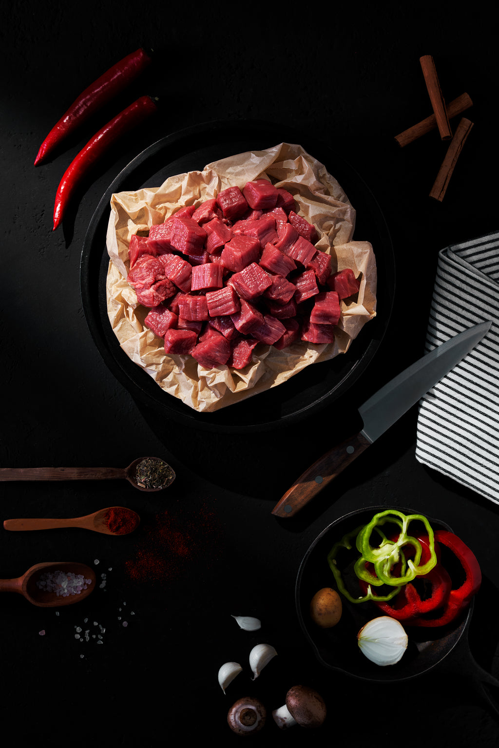 Diced Beef